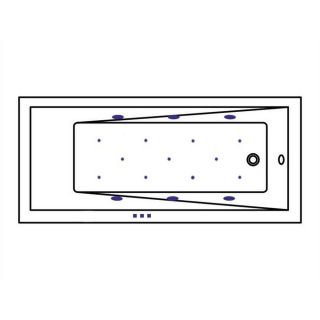 Гидромассажная ванна WHITECROSS Wave 0101.160080.100.RELAX.WH 160x80 см Relax белый